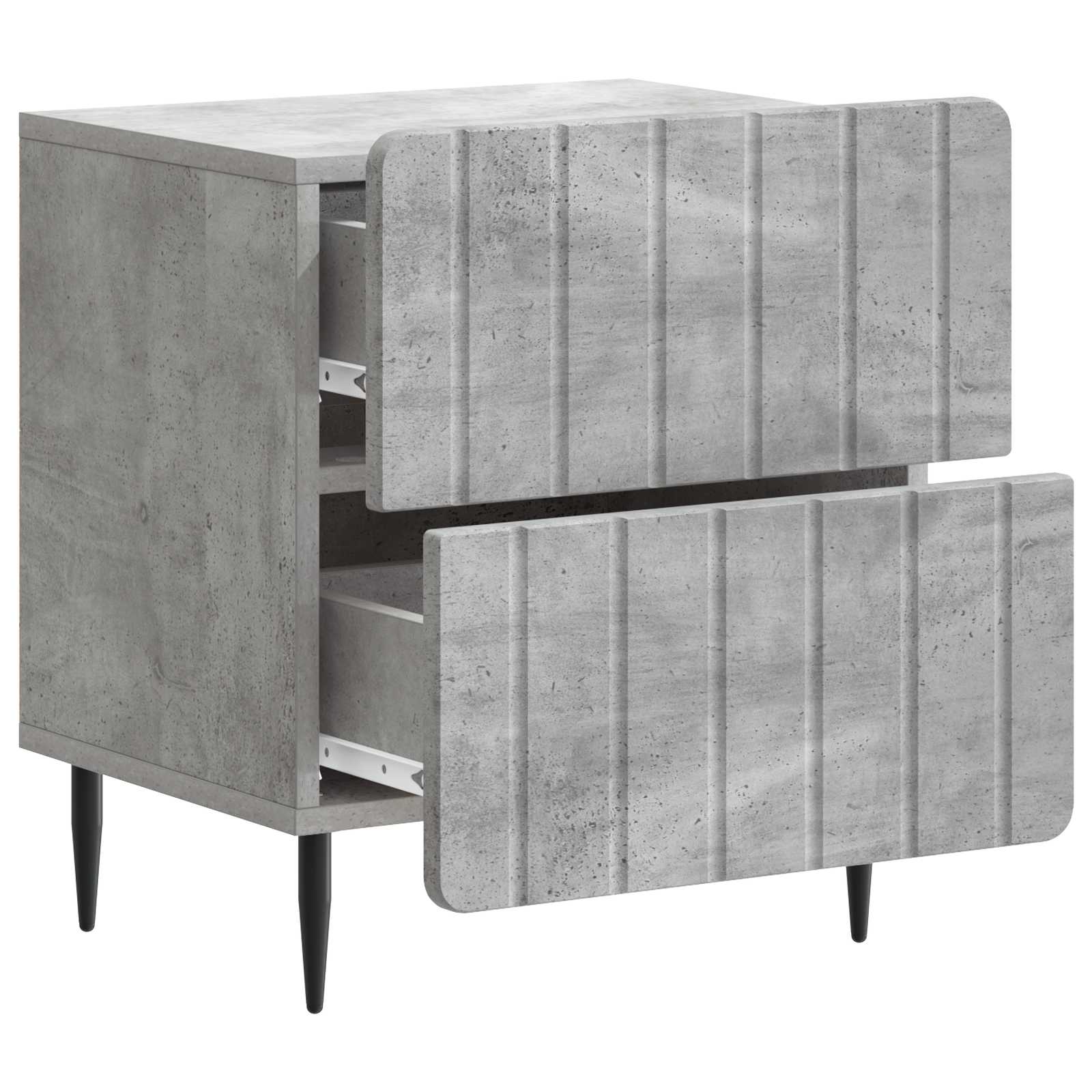 Noćni ormar Betonska siva 43 x 34,5 x 49,5 cm Konstruirano drvo