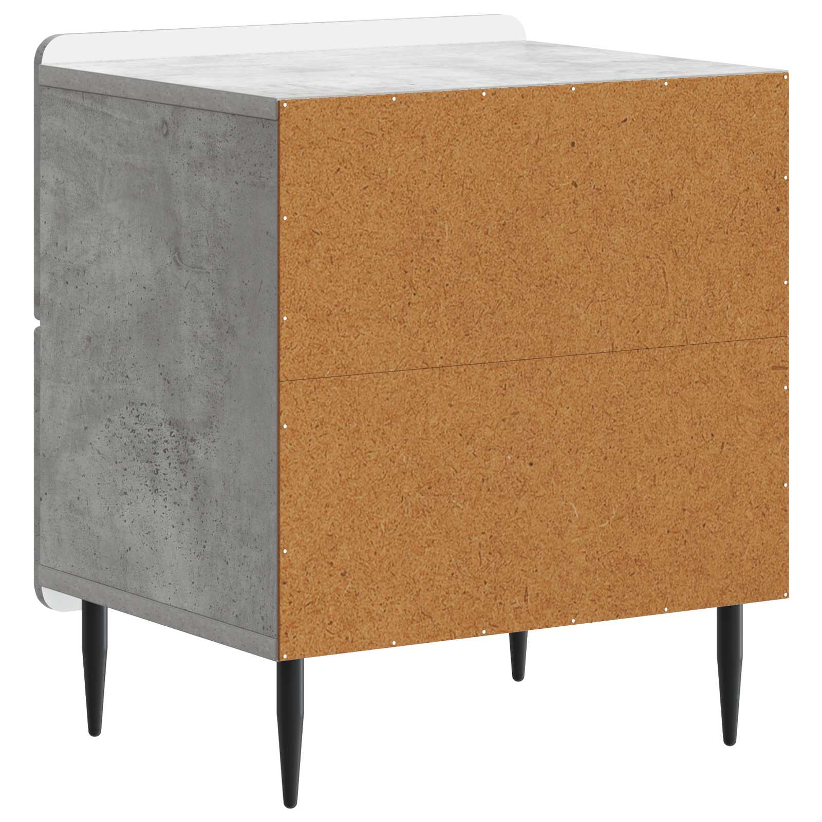 Noćni ormar Betonska siva 43 x 34,5 x 49,5 cm Konstruirano drvo