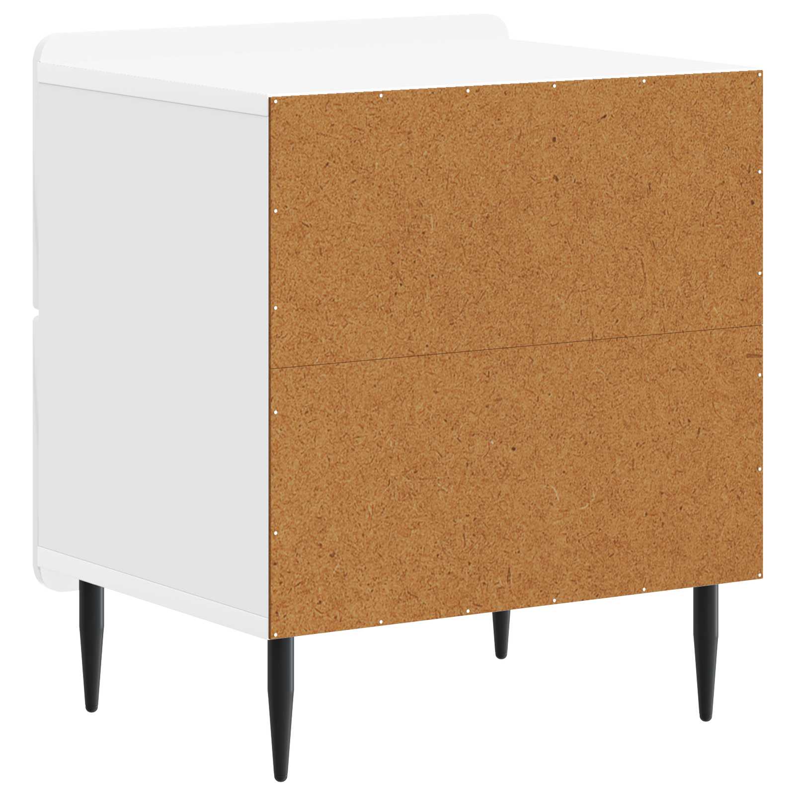 Noćni ormar 2 pcs Bijela visokog sjaja 43 x 34,5 x 49,5 cm