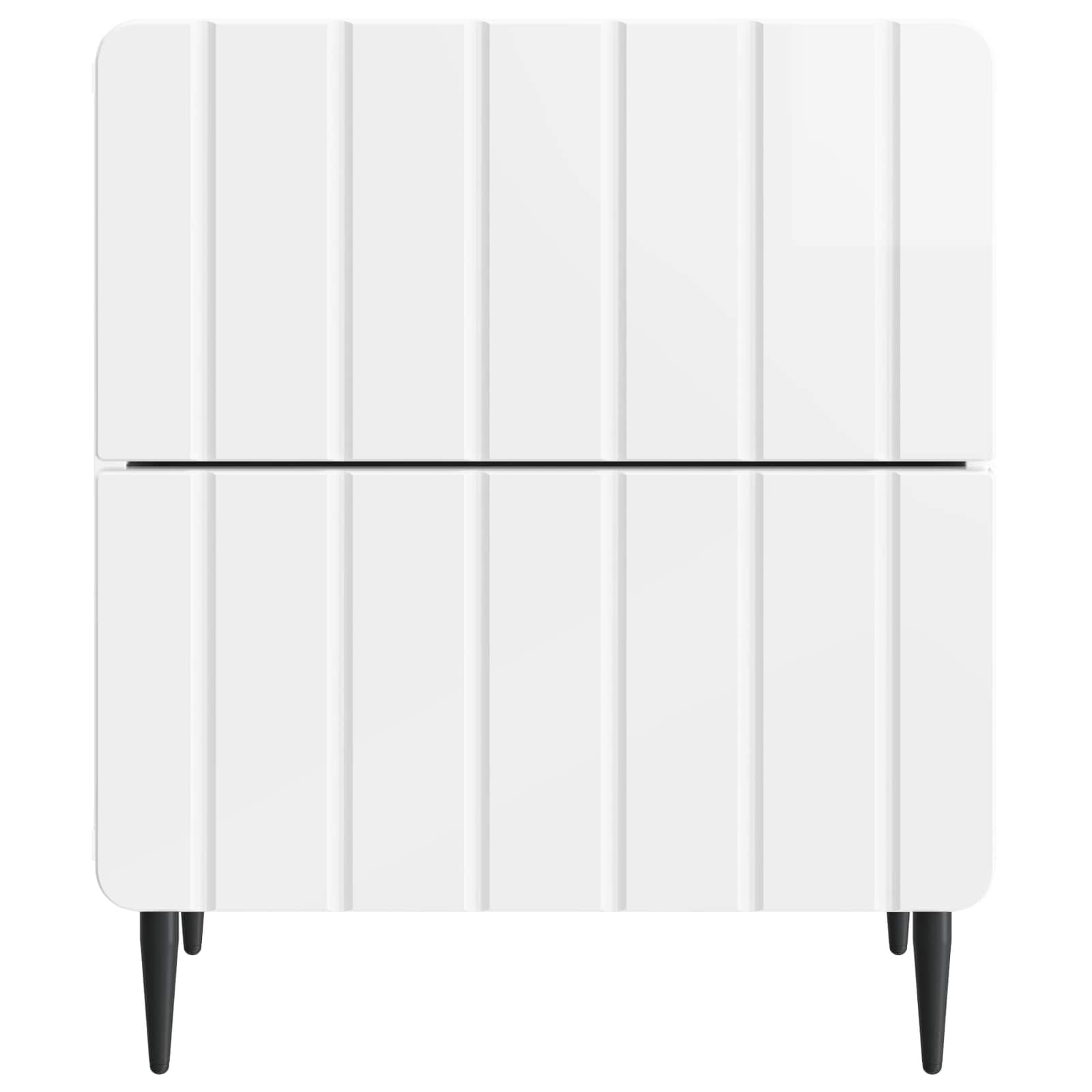 Noćni ormar 2 pcs Bijela visokog sjaja 43 x 34,5 x 49,5 cm