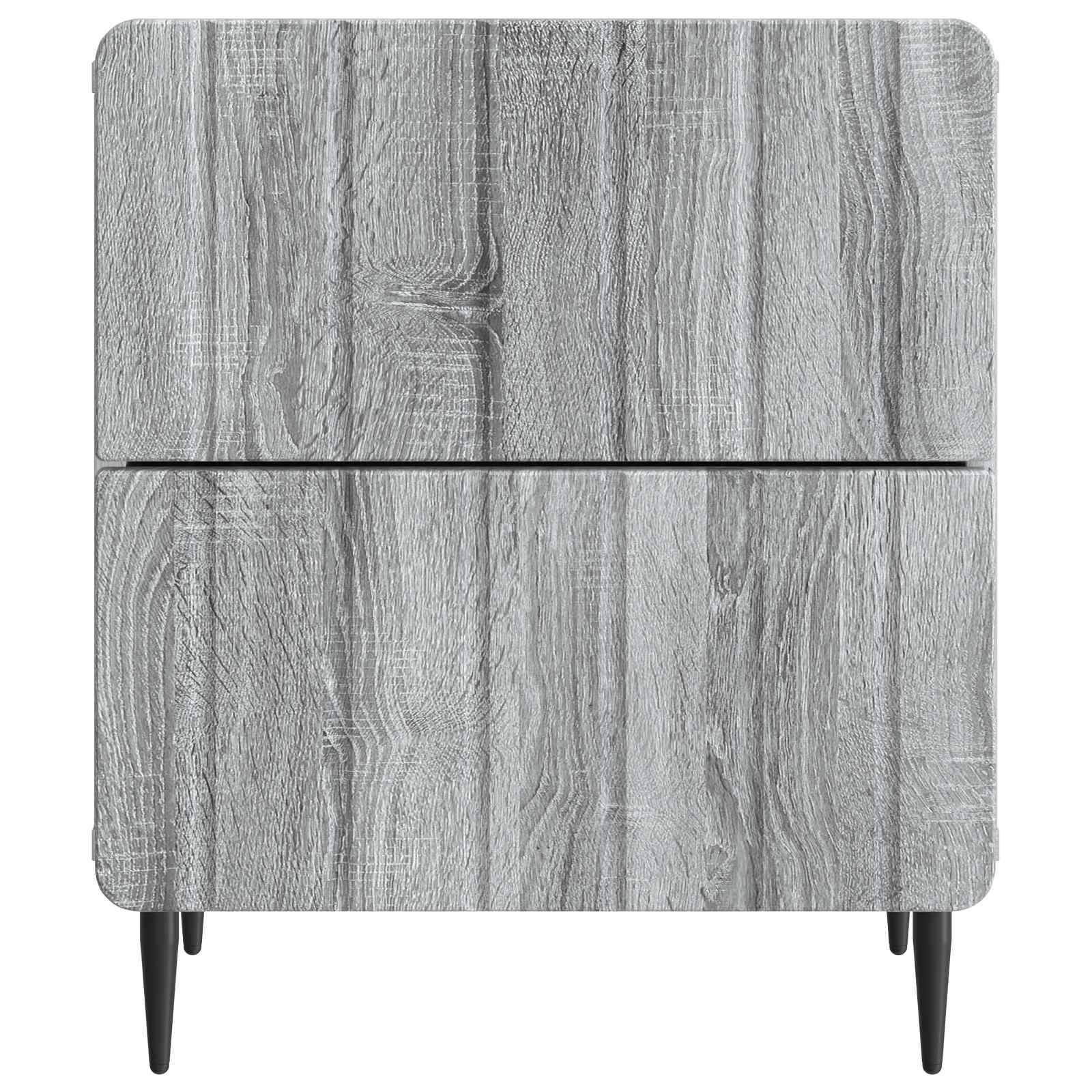 Noćni ormar Siva sonoma 43 x 34,5 x 49,5 cm Konstruirano drvo