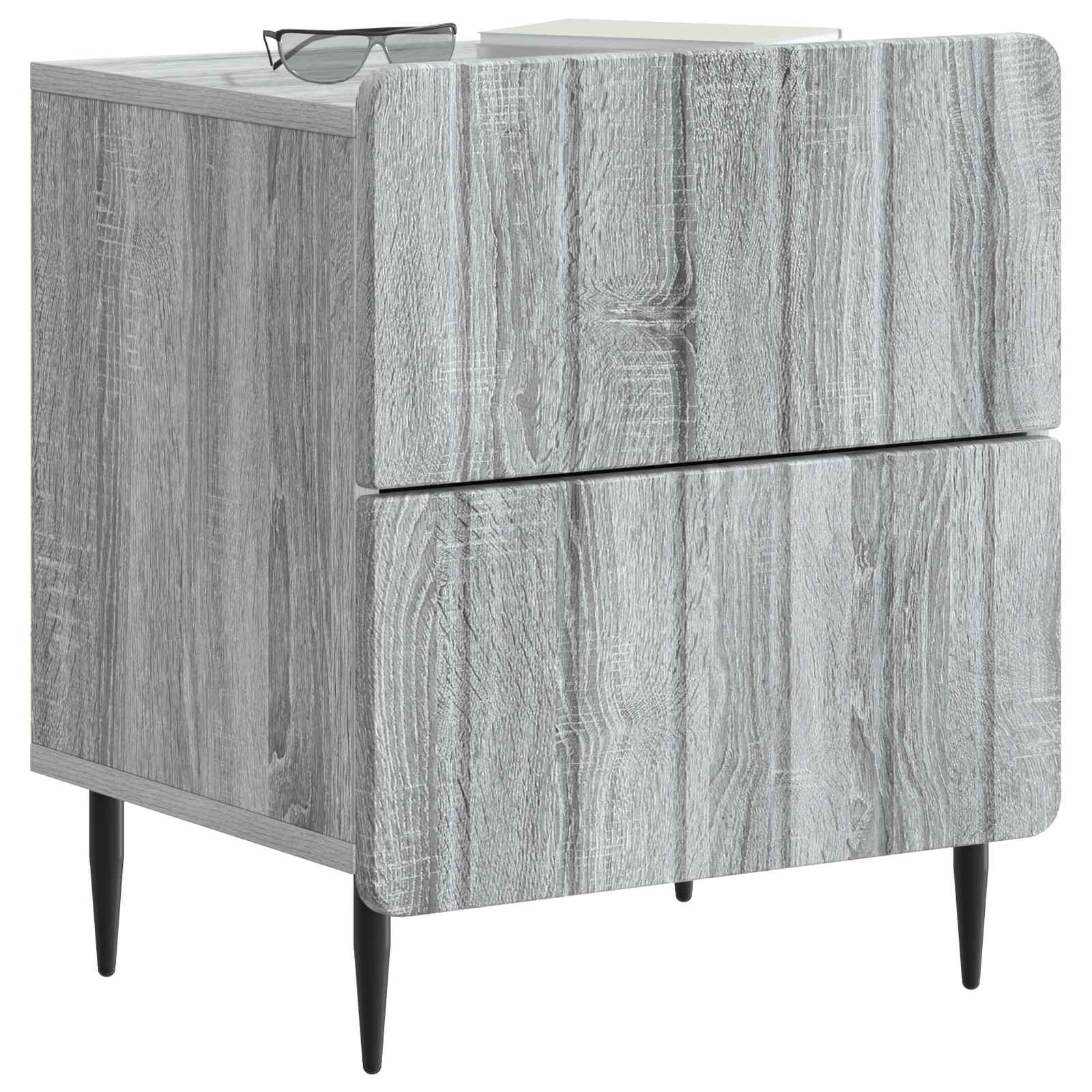 Noćni ormar Siva sonoma 43 x 34,5 x 49,5 cm Konstruirano drvo