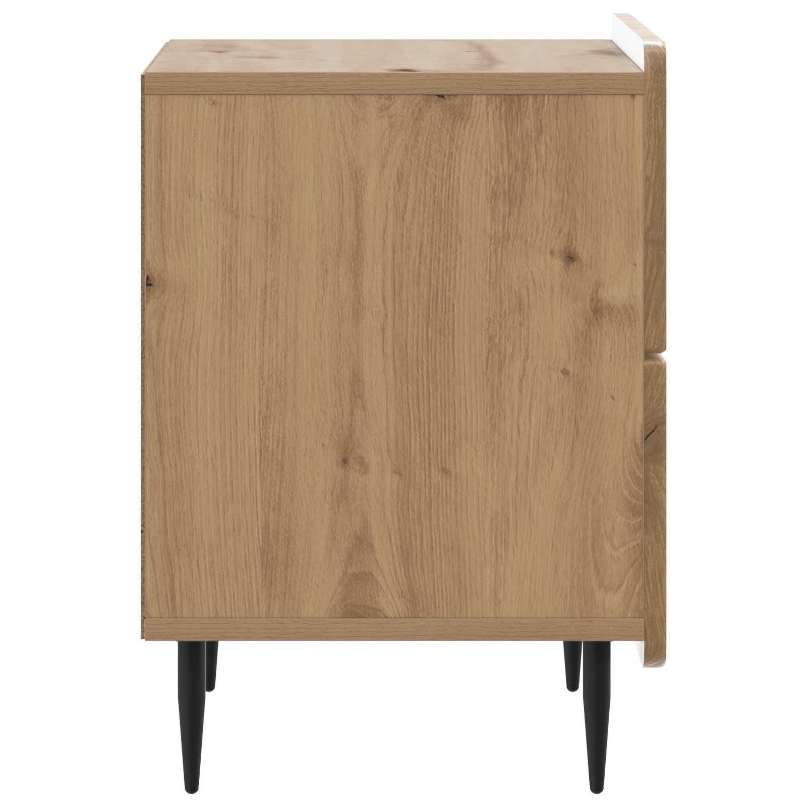 Noćni ormar s ladicama 2 pcs Hrast artisan 43 x 34,5 x 49,5 cm