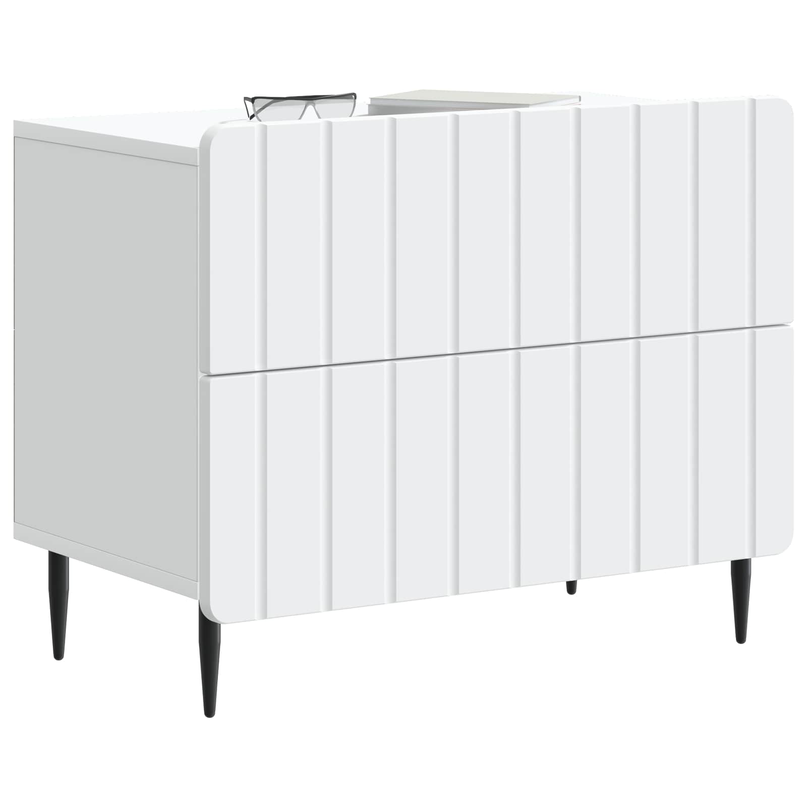 Noćni ormar Bijela 62 x 34,5 x 49,5 cm Konstruirano drvo