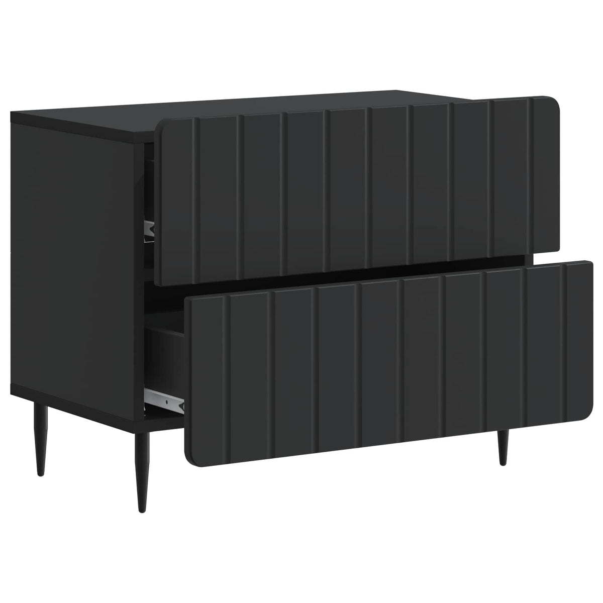 Noćni ormar Crna 62 x 34,5 x 49,5 cm Konstruirano drvo