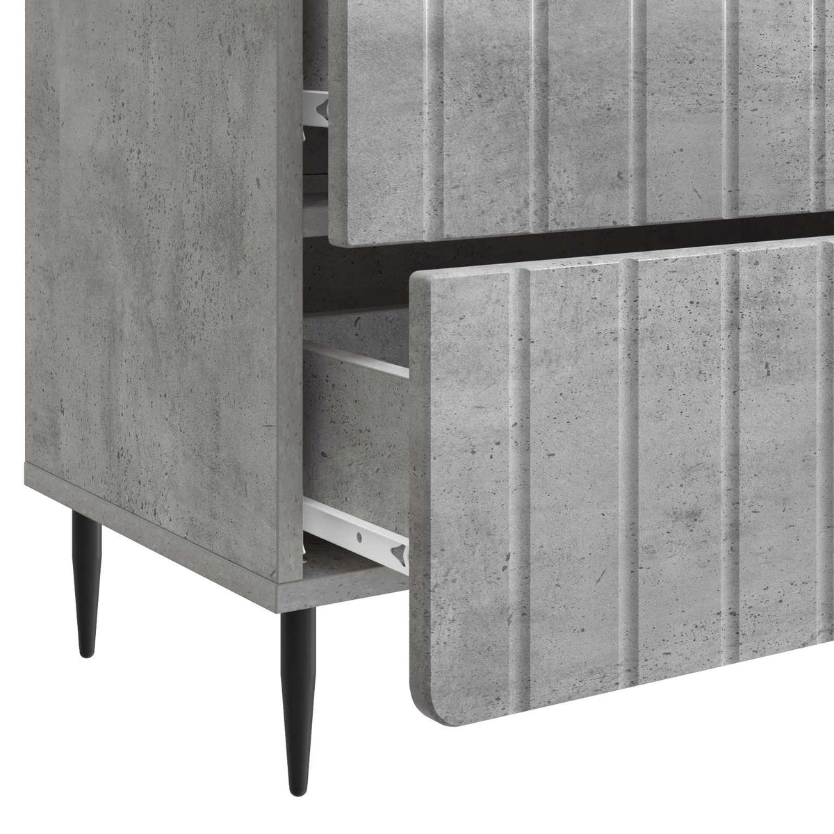 Noćni ormar Betonska siva 62 x 34,5 x 49,5 cm Konstruirano drvo