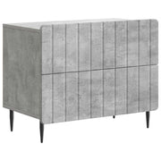 Noćni ormar Betonska siva 62 x 34,5 x 49,5 cm Konstruirano drvo