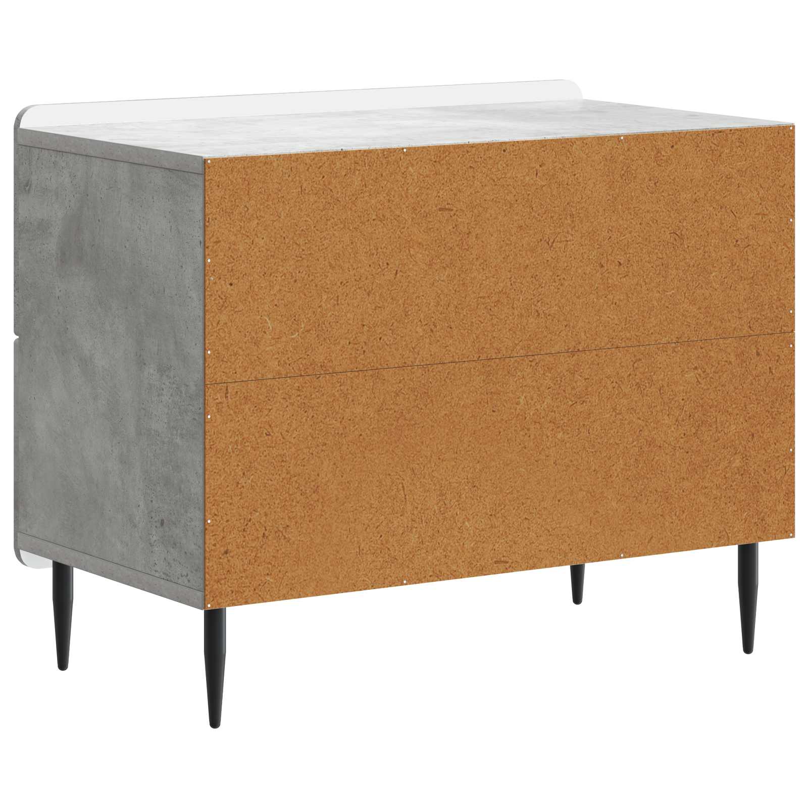 Noćni ormar Betonska siva 62 x 34,5 x 49,5 cm Konstruirano drvo