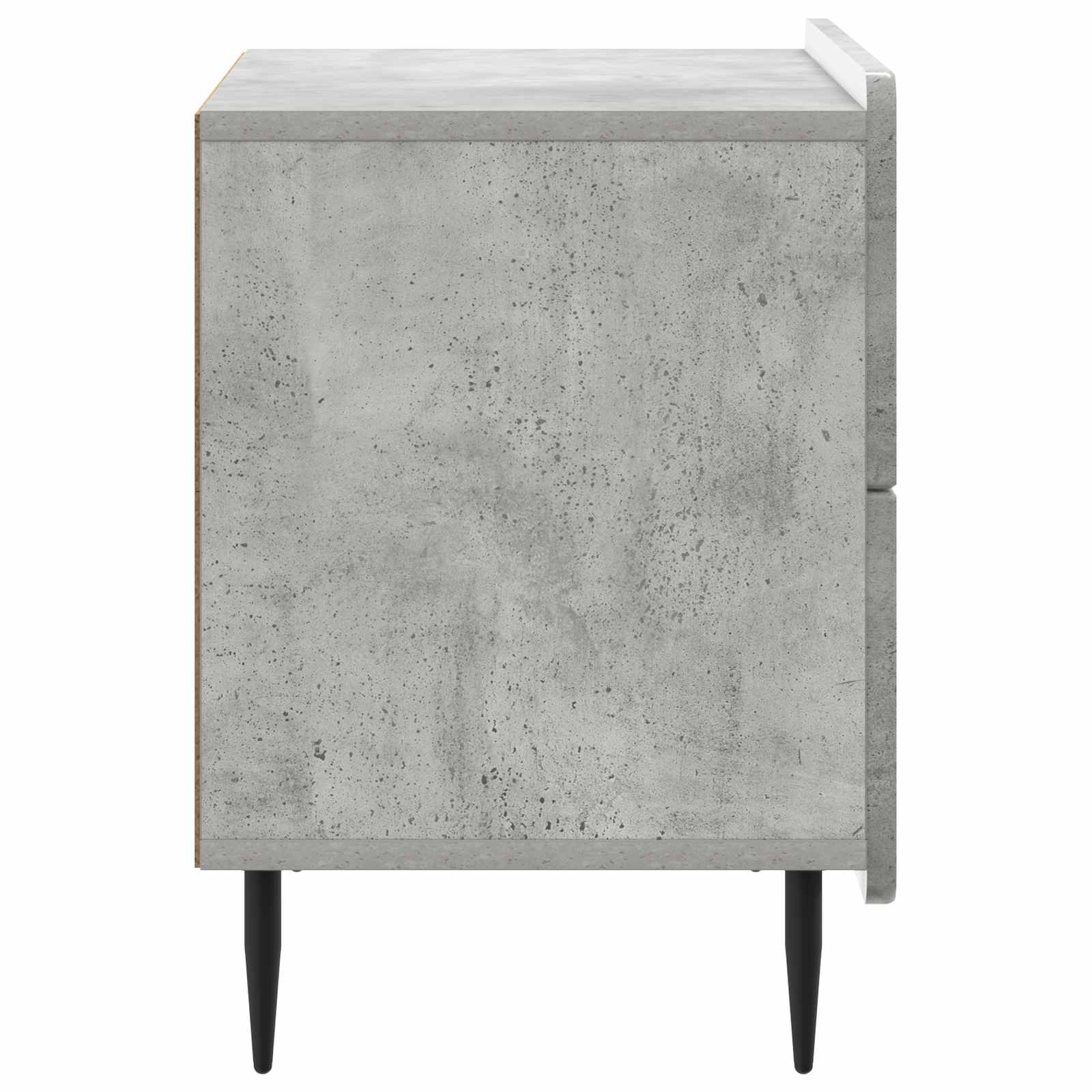 Noćni ormar Betonska siva 62 x 34,5 x 49,5 cm Konstruirano drvo