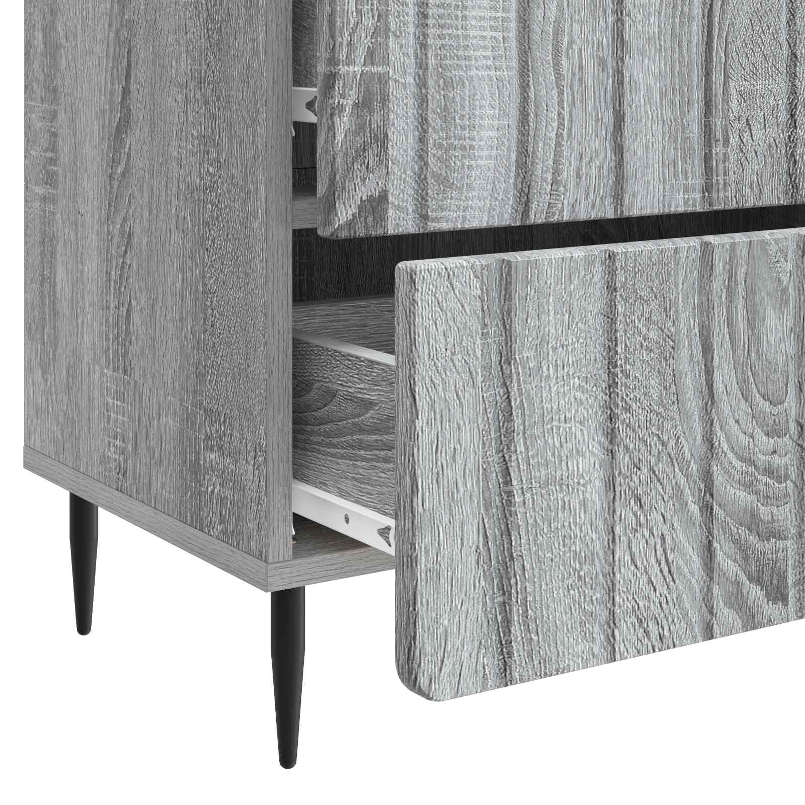 Noćni ormar Siva sonoma 62 x 34,5 x 49,5 cm Konstruirano drvo
