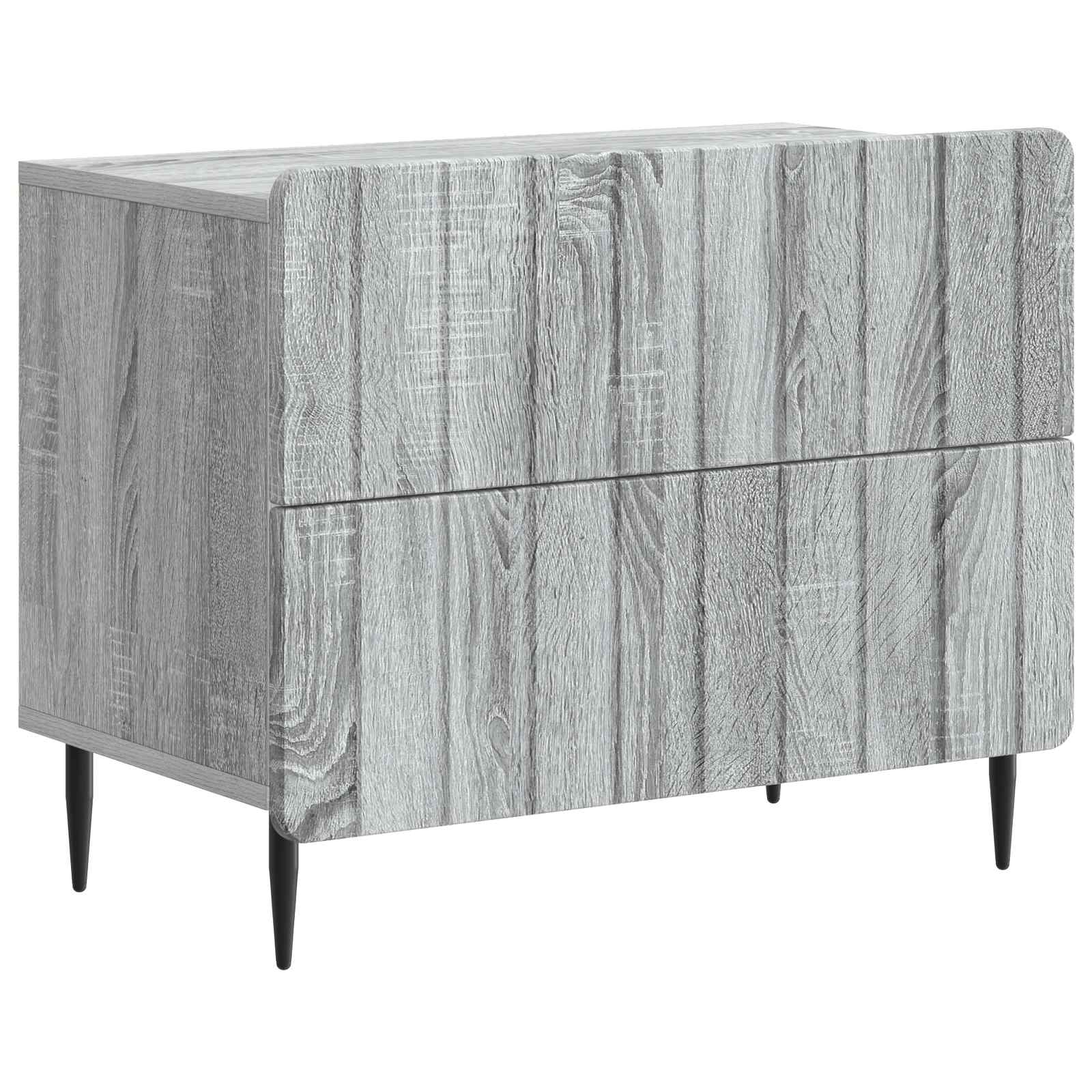 Noćni ormar Siva sonoma 62 x 34,5 x 49,5 cm Konstruirano drvo