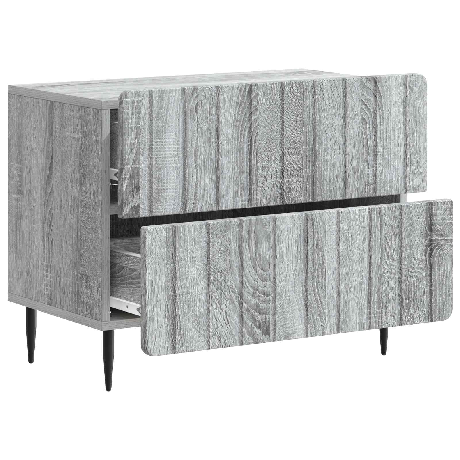 Noćni ormar Siva sonoma 62 x 34,5 x 49,5 cm Konstruirano drvo