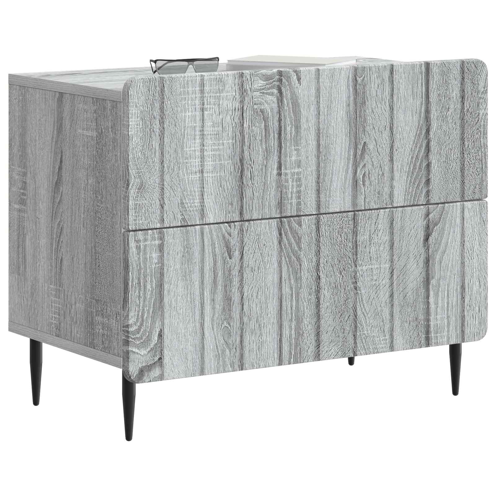 Noćni ormar Siva sonoma 62 x 34,5 x 49,5 cm Konstruirano drvo