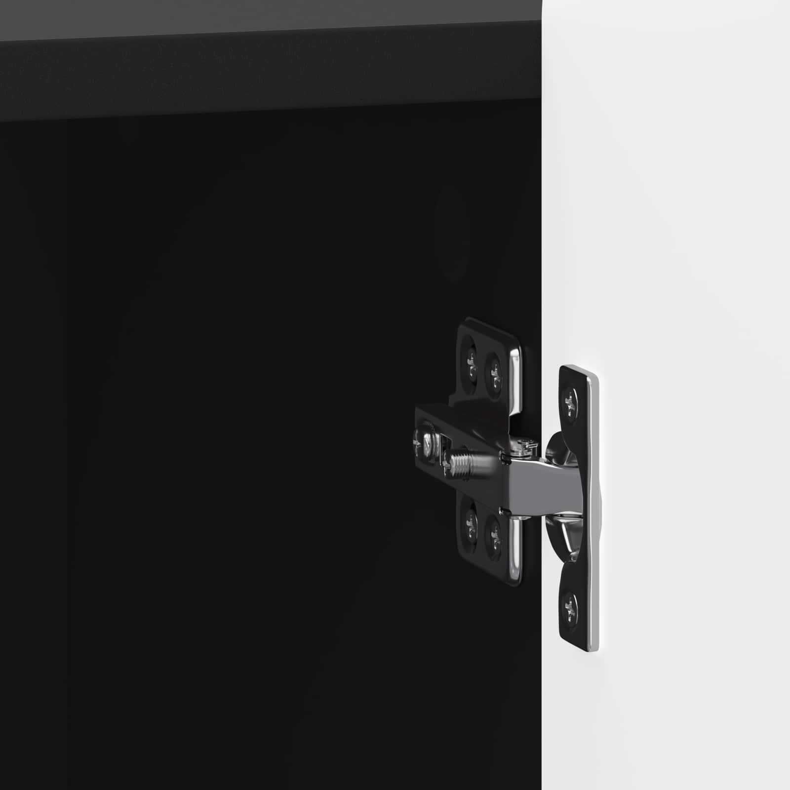Noćni ormar 2 pcs Crna 43 x 34,5 x 52 cm Konstruirano drvo