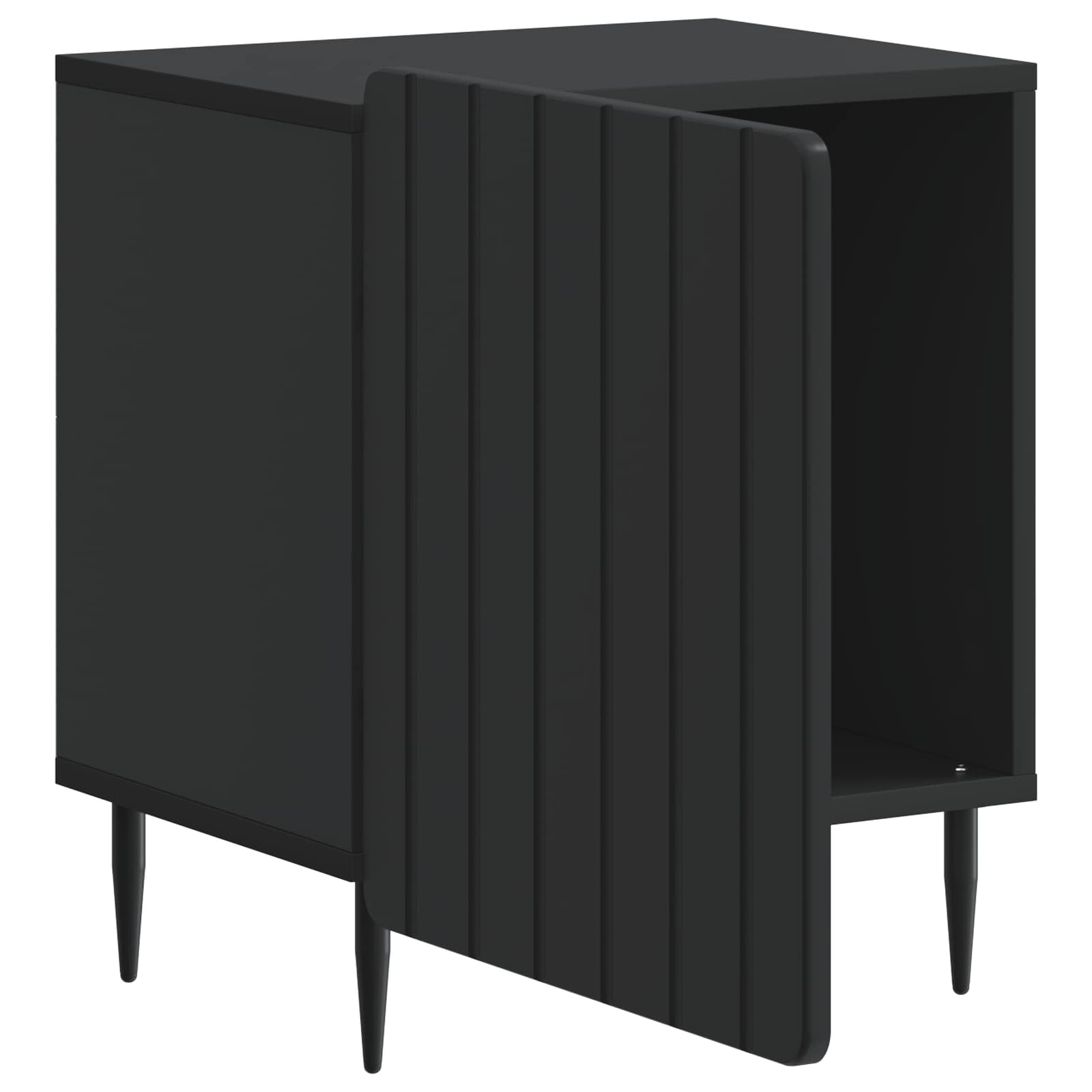 Noćni ormar 2 pcs Crna 43 x 34,5 x 52 cm Konstruirano drvo