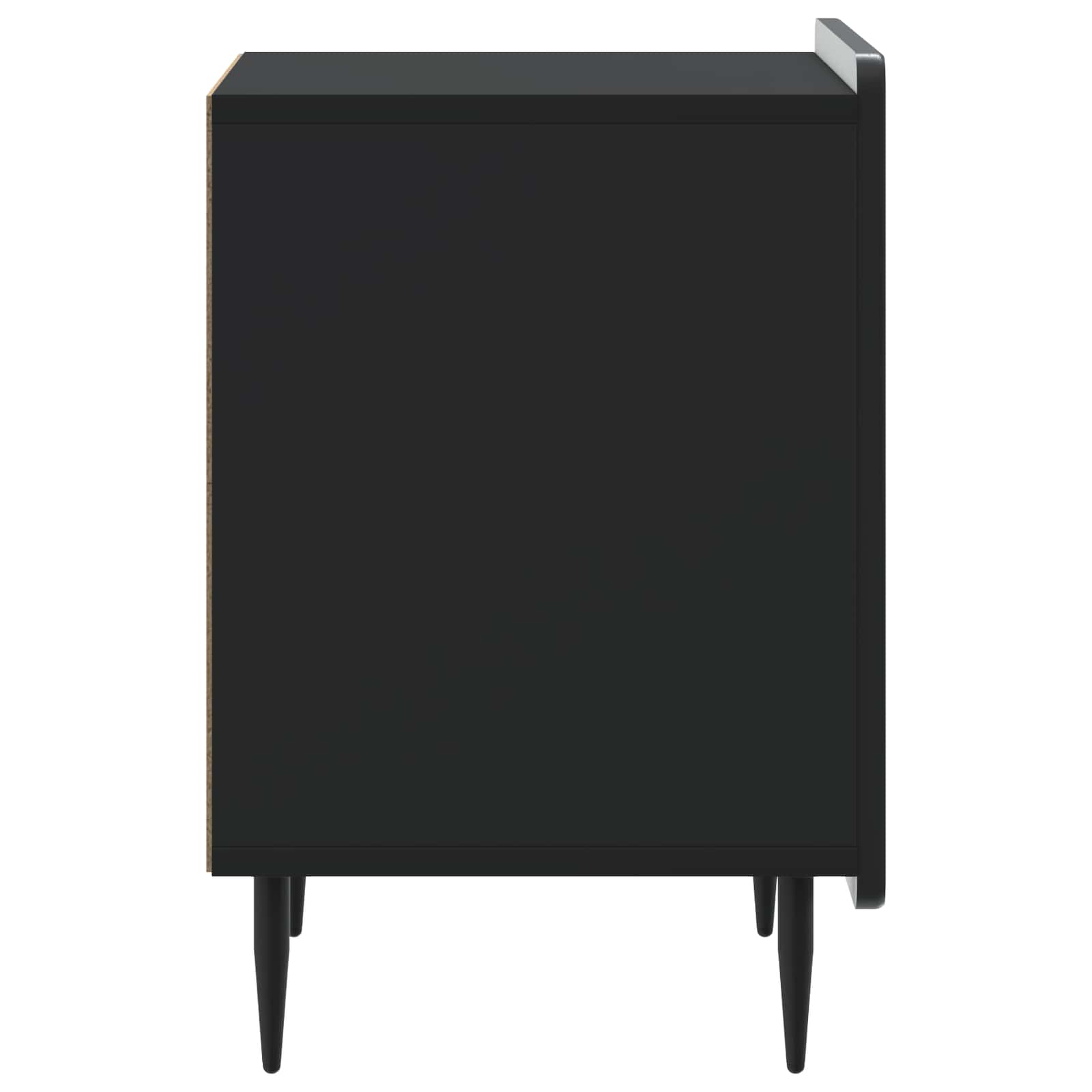Noćni ormar 2 pcs Crna 43 x 34,5 x 52 cm Konstruirano drvo