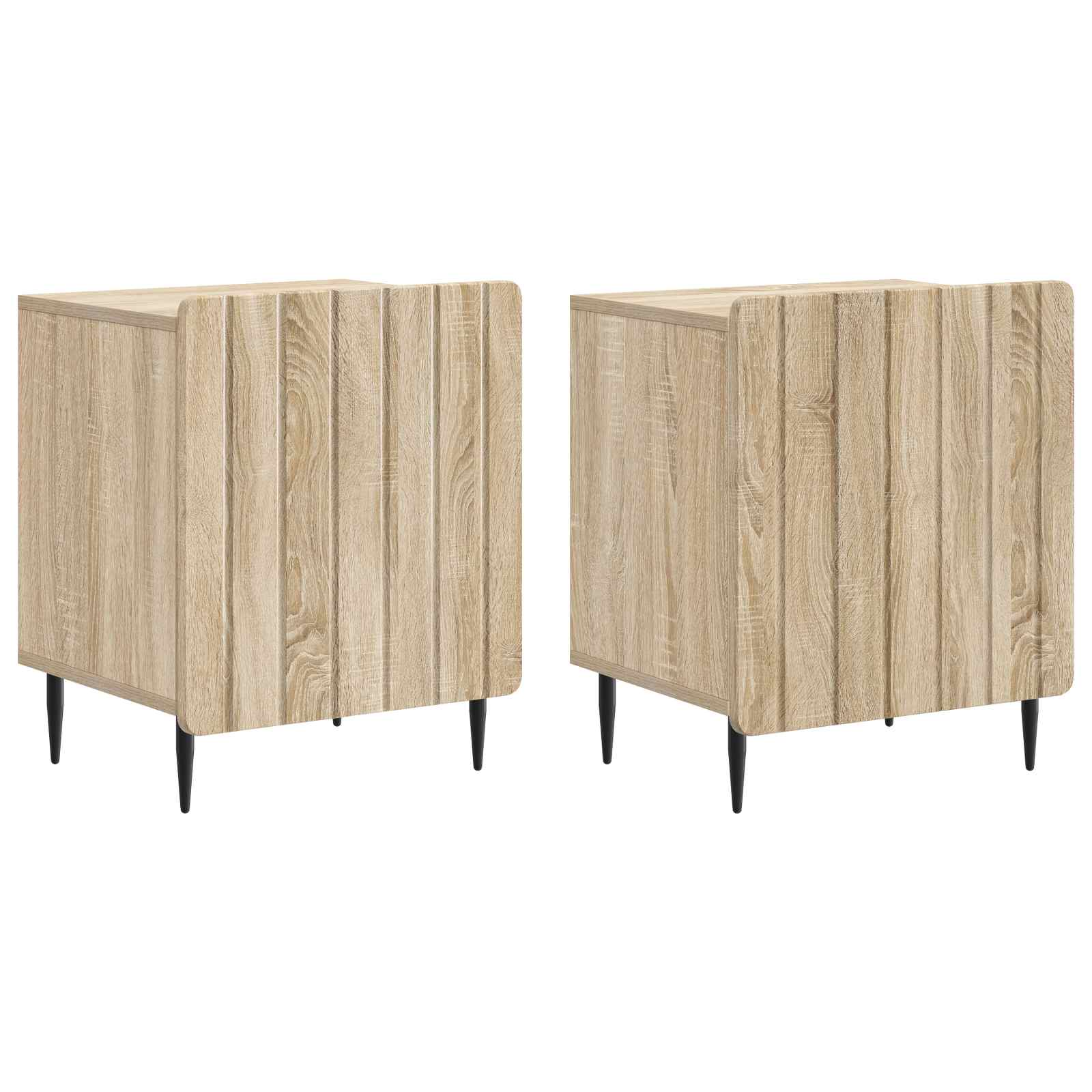 Noćni ormar 2 pcs Hrast sonoma 43 x 34,5 x 52 cm