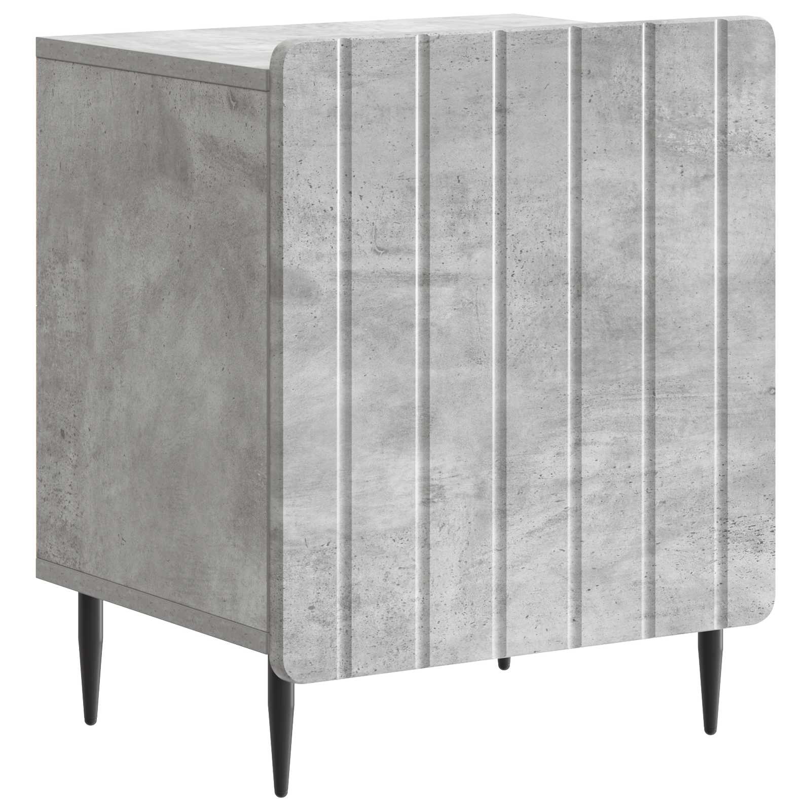Noćni ormar Betonska siva 43 x 34,5 x 52 cm Konstruirano drvo