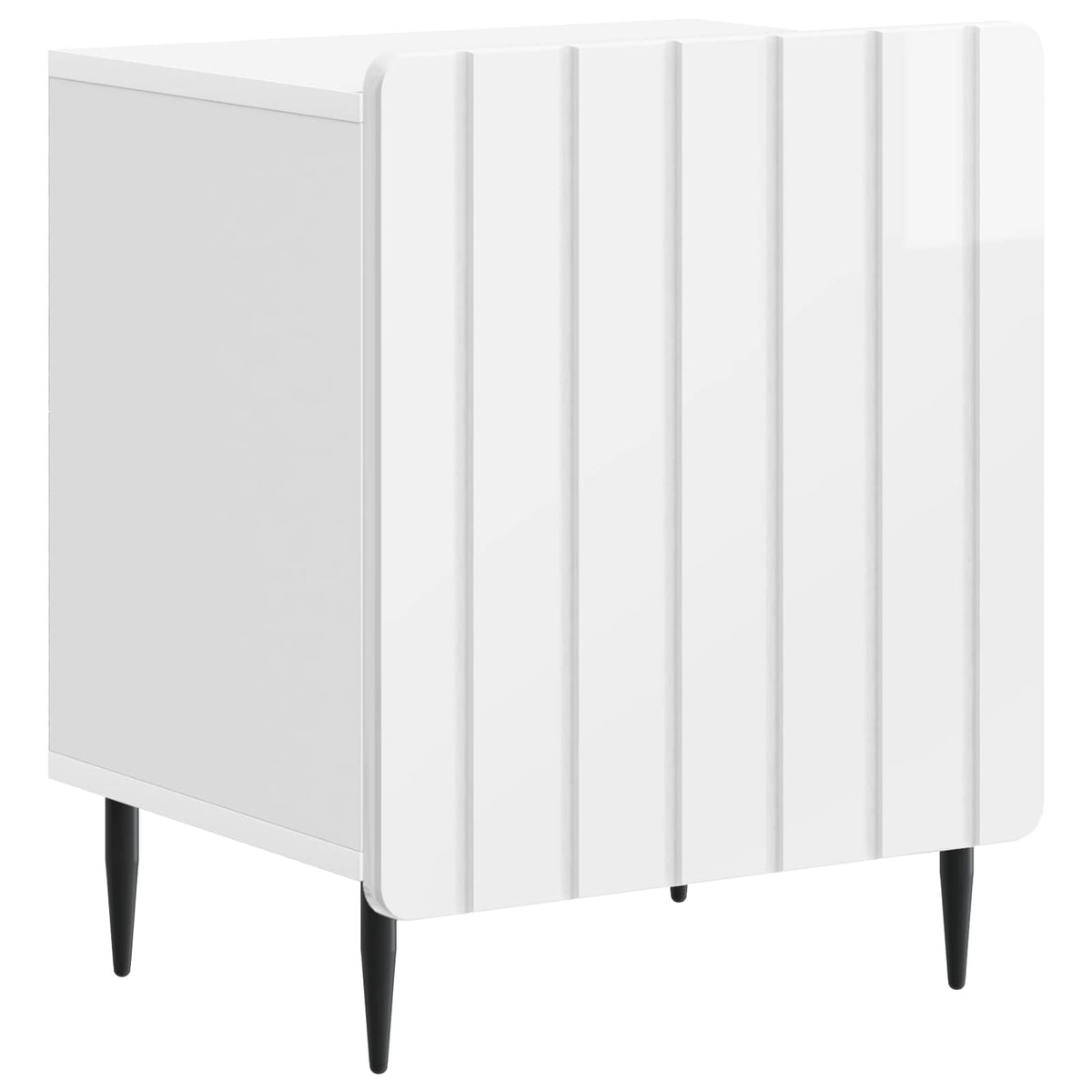Noćni ormar 2 pcs Bijela visokog sjaja 43 x 34,5 x 52 cm