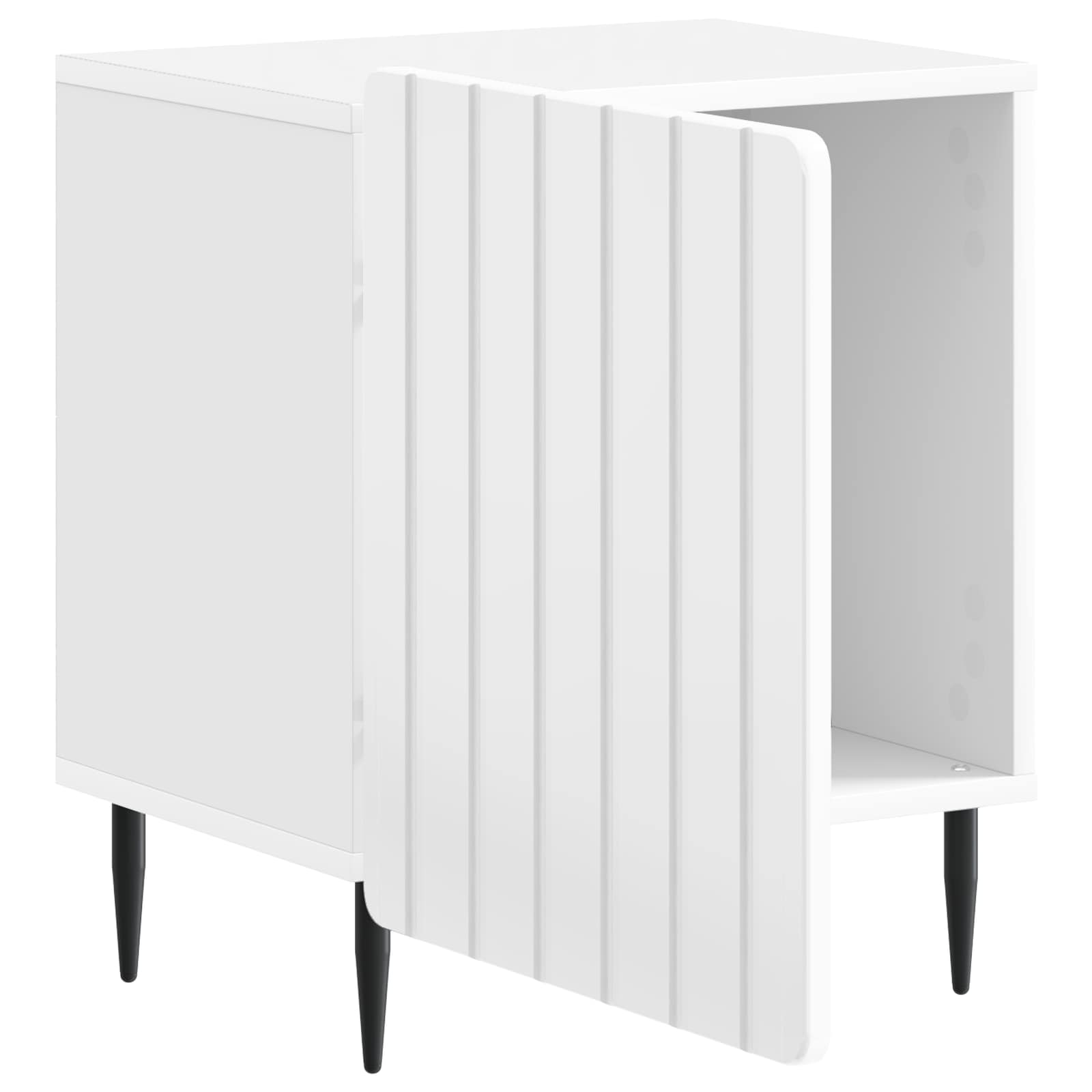 Noćni ormar 2 pcs Bijela visokog sjaja 43 x 34,5 x 52 cm