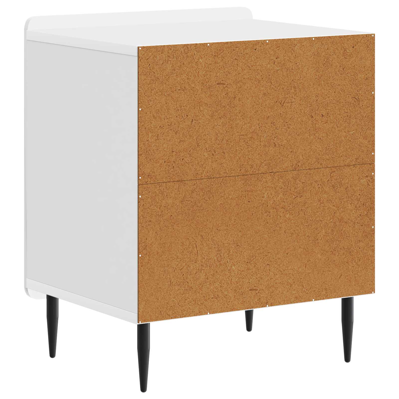 Noćni ormar 2 pcs Bijela visokog sjaja 43 x 34,5 x 52 cm