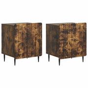 Noćni ormar 2 pcs Dimljeni hrast 43 x 34,5 x 52 cm