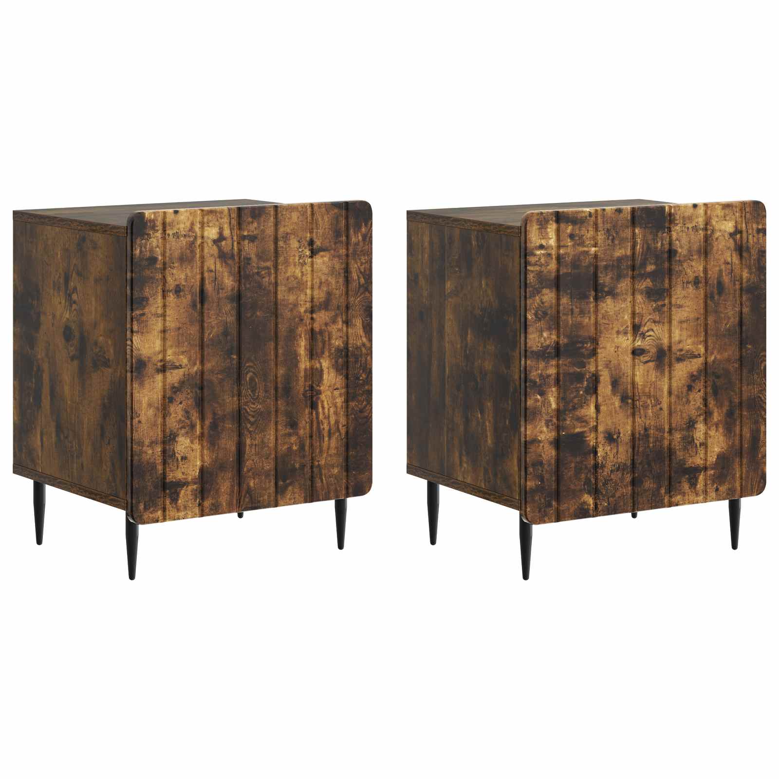 Noćni ormar 2 pcs Dimljeni hrast 43 x 34,5 x 52 cm