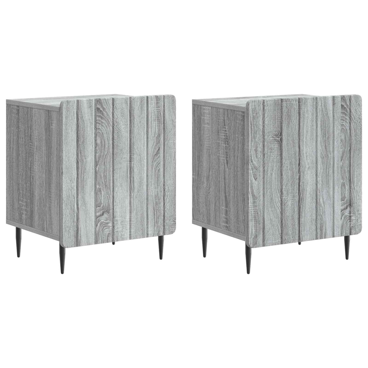 Noćni ormar 2 pcs Siva sonoma 43 x 34,5 x 52 cm
