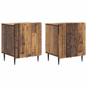 Noćni ormar 2 pcs Staro drvo 43 x 34,5 x 52 cm