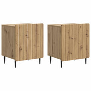 Noćni ormar 2 pcs Hrast artisan 43 x 34,5 x 52 cm
