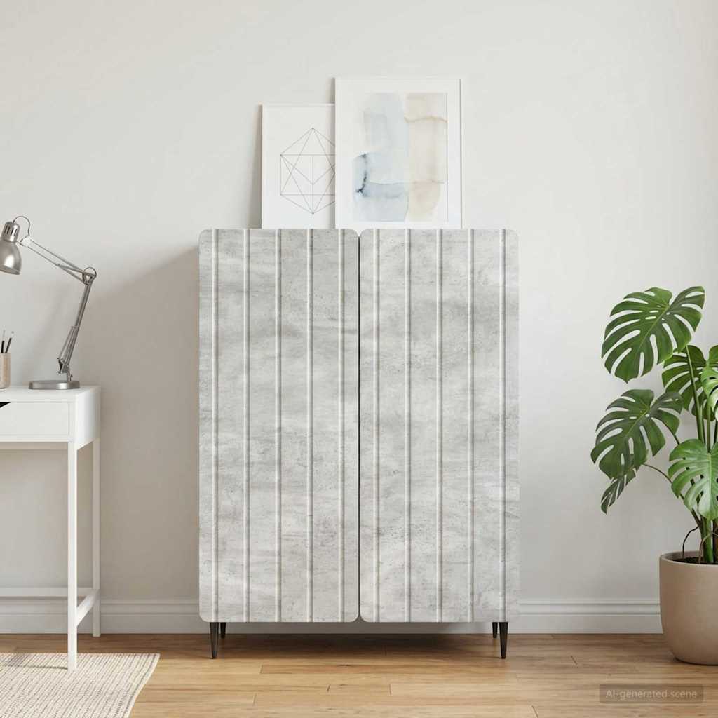 Kreveta Betonska siva 66 x 34,5 x 92 cm Konstruirano drvo