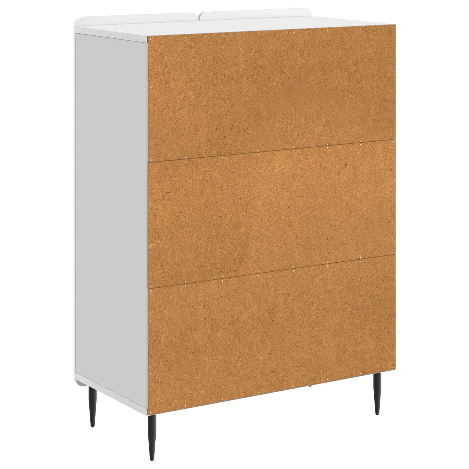 Kreveta Bijela visokog sjaja 66 x 34,5 x 92 cm