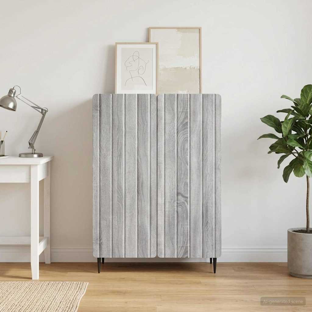 Kreveta Siva sonoma 66 x 34,5 x 92 cm Konstruirano drvo