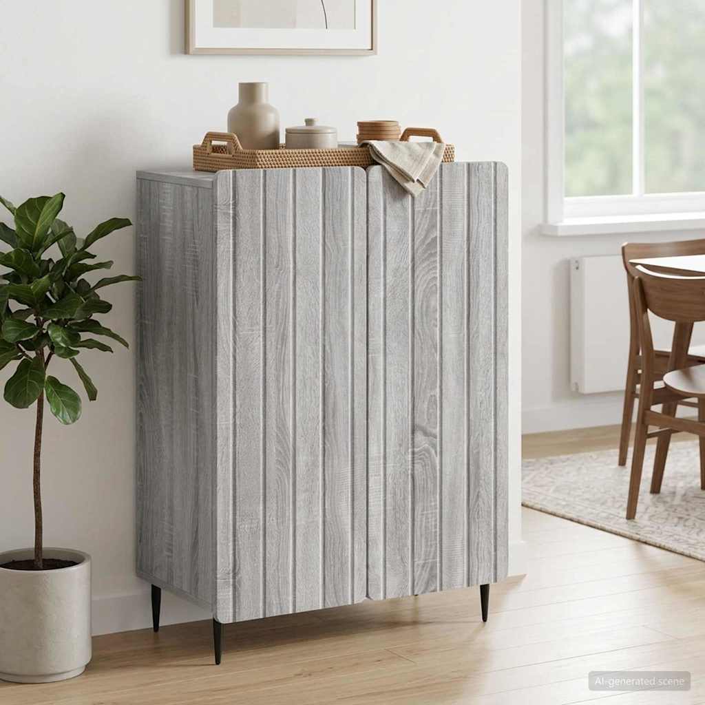 Kreveta Siva sonoma 66 x 34,5 x 92 cm Konstruirano drvo
