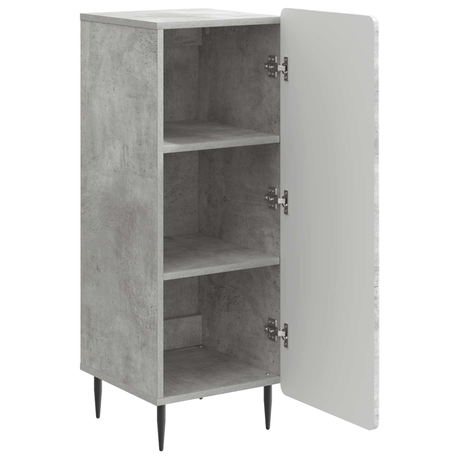 Kreveta Betonska siva 34,5 x 33 x 92 cm Konstruirano drvo