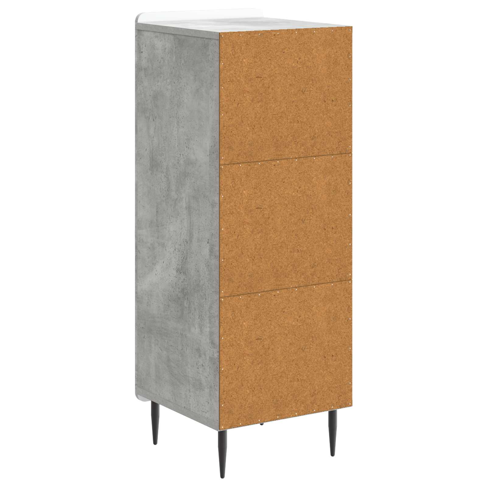 Kreveta Betonska siva 34,5 x 33 x 92 cm Konstruirano drvo