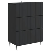 Ormar s ladicama Crna 66 x 34,5 x 92 cm Konstruirano drvo