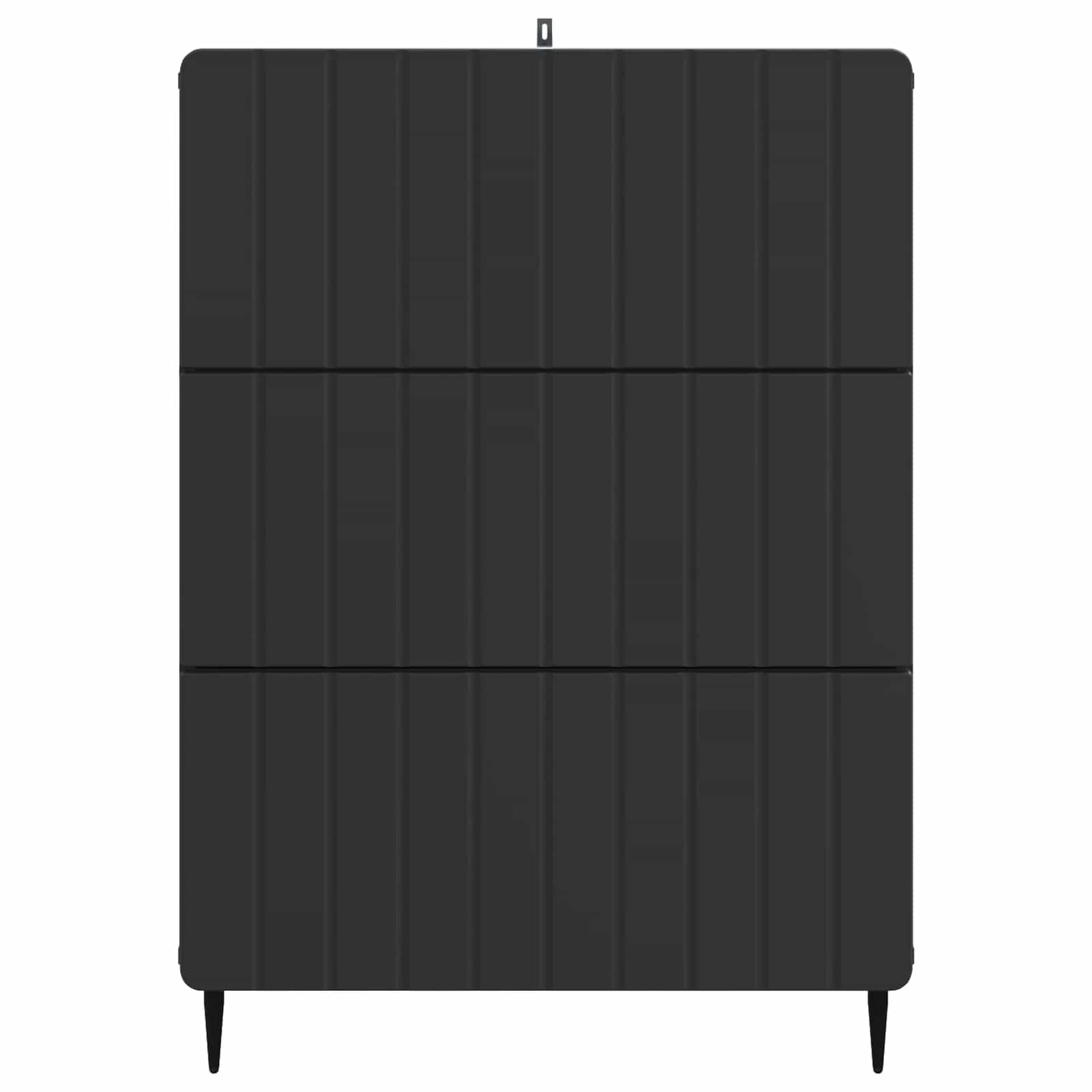 Ormar s ladicama Crna 66 x 34,5 x 92 cm Konstruirano drvo