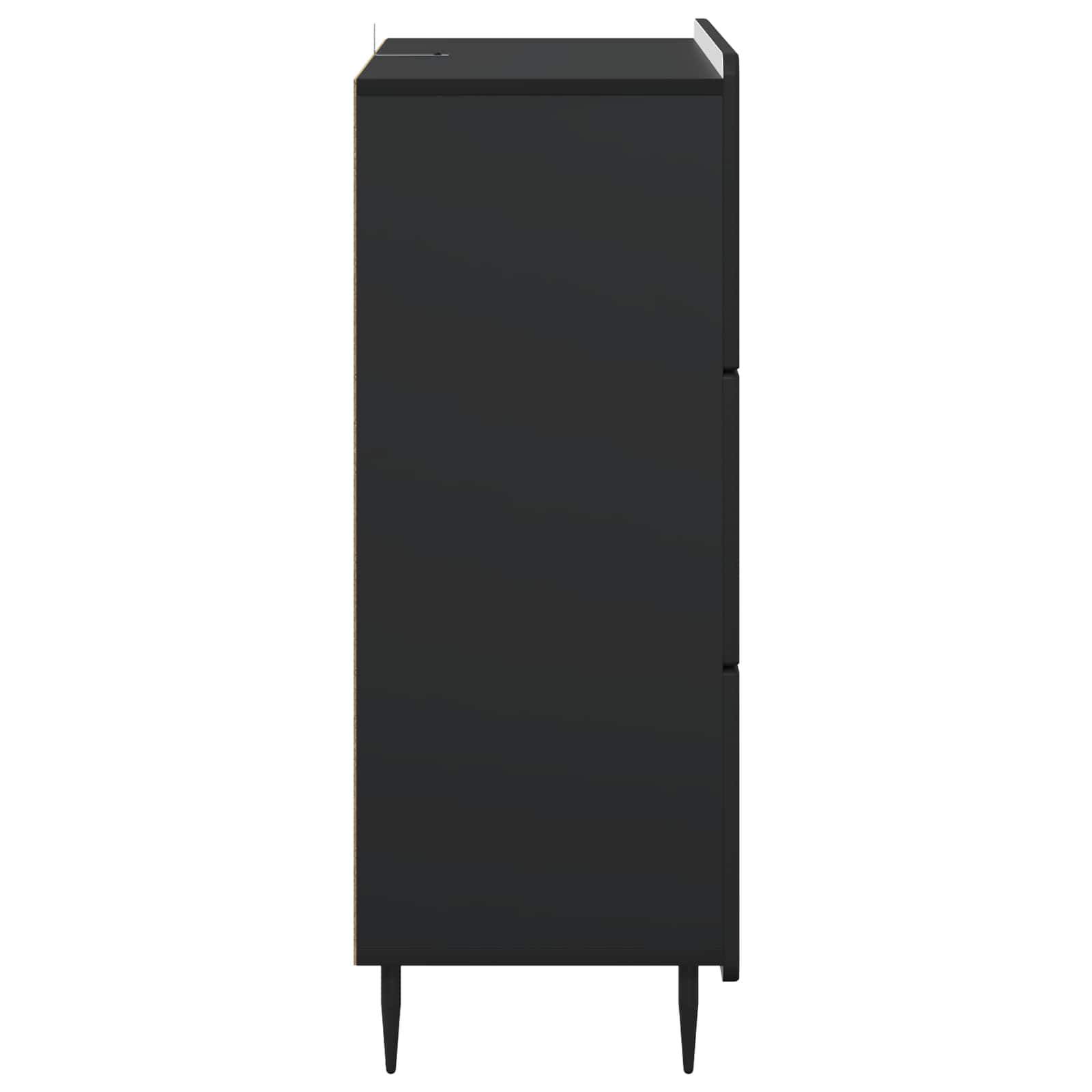 Ormar s ladicama Crna 66 x 34,5 x 92 cm Konstruirano drvo