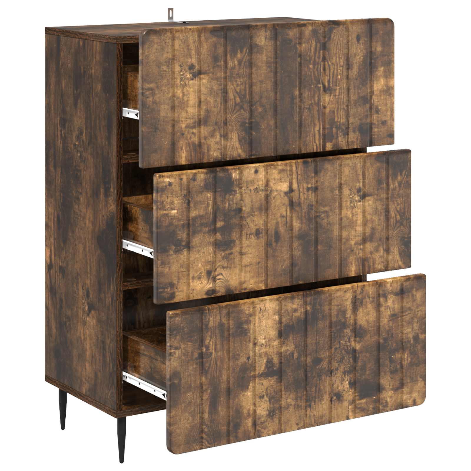 Ormar s ladicama Dimljeni hrast 66 x 34,5 x 92 cm