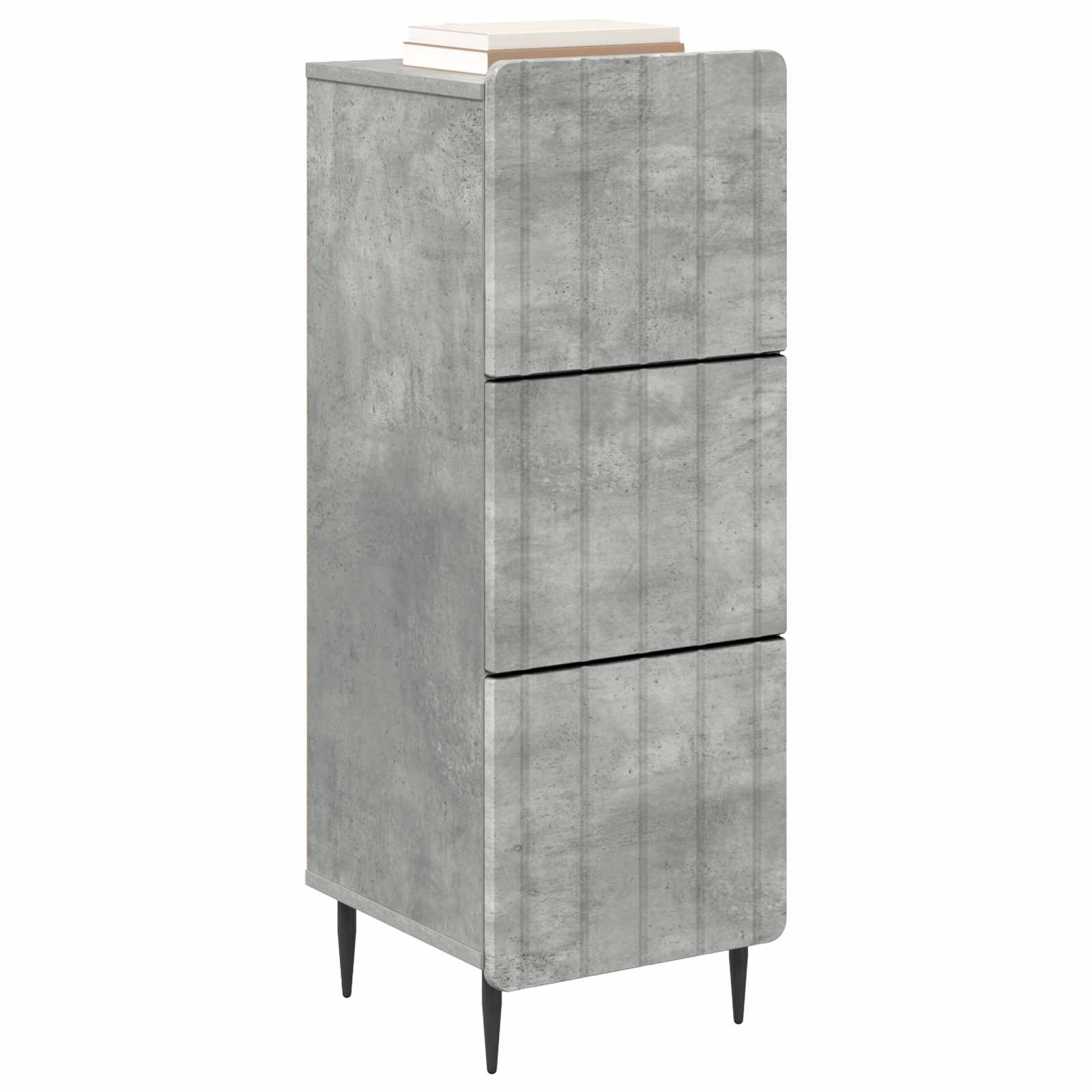 Ormar s ladicama Betonska siva 33 x 34,5 x 92 cm