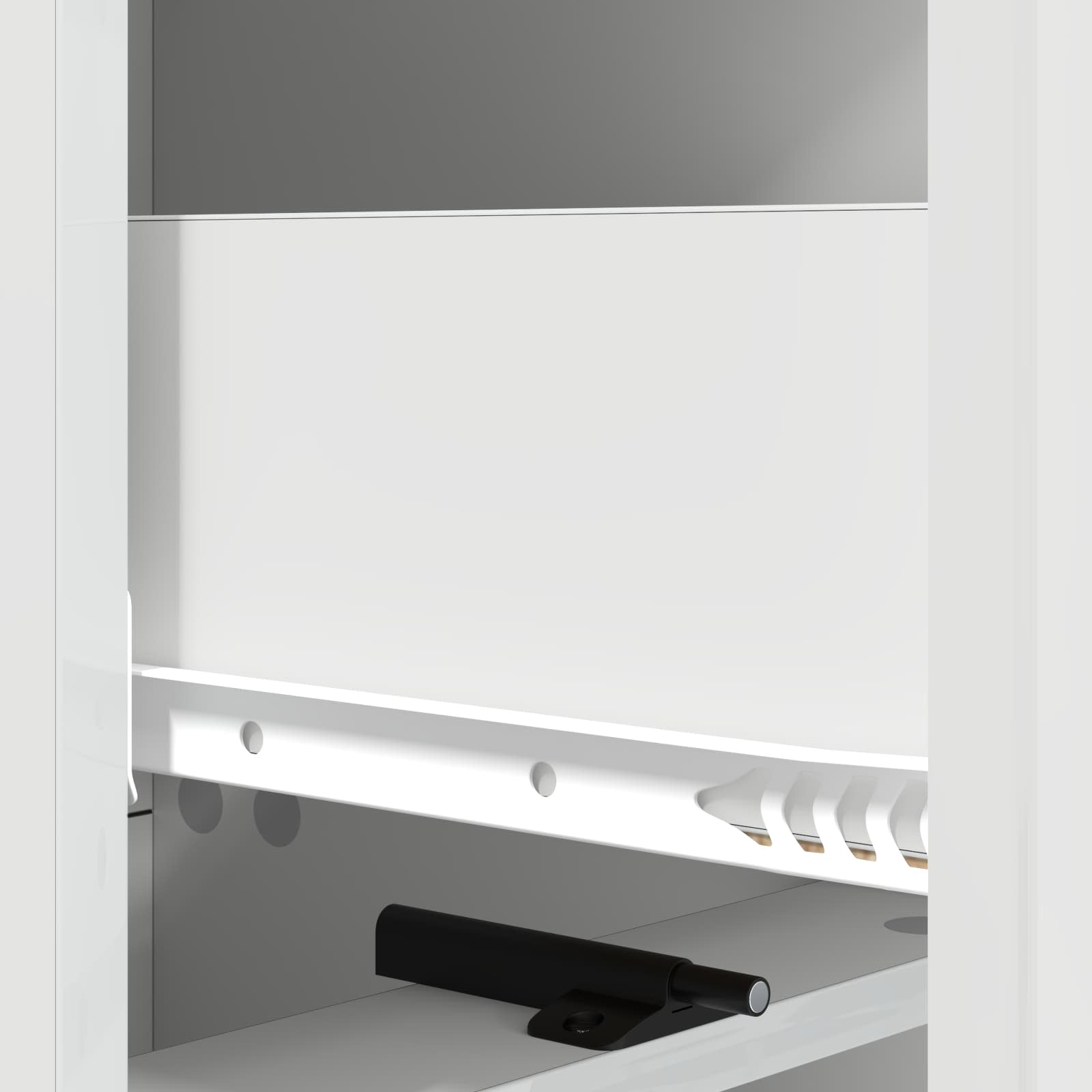 Ormar s ladicama Bijela visokog sjaja 33 x 34,5 x 92 cm