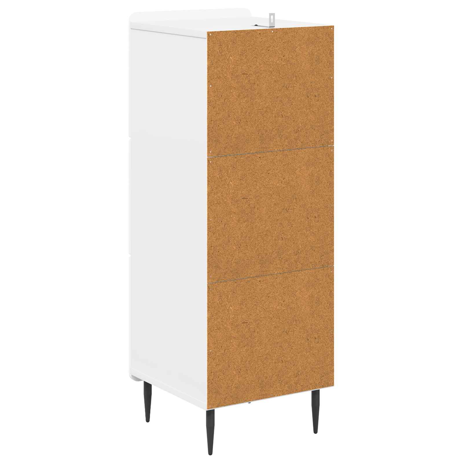 Ormar s ladicama Bijela visokog sjaja 33 x 34,5 x 92 cm