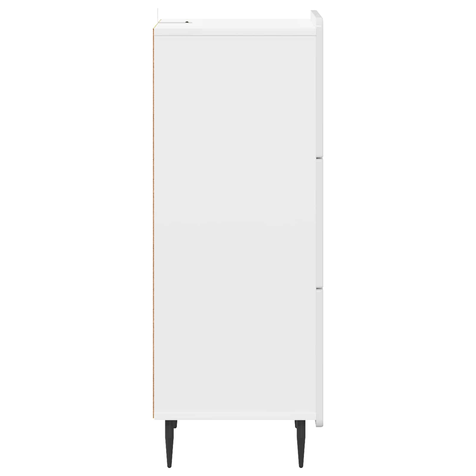 Ormar s ladicama Bijela visokog sjaja 33 x 34,5 x 92 cm