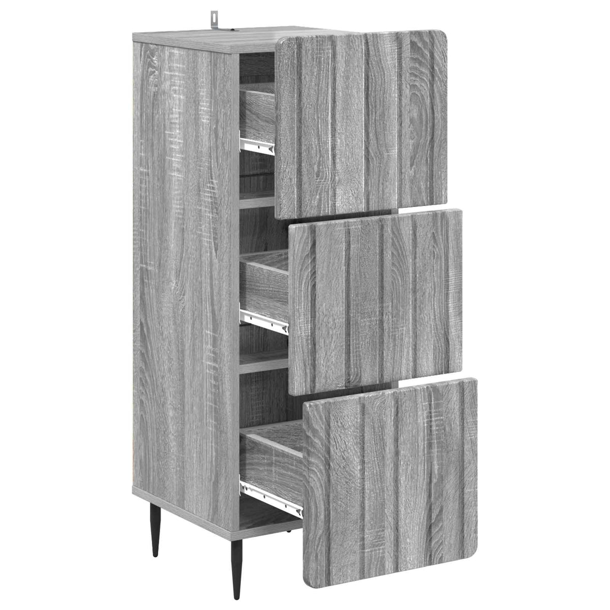 Ormar s ladicama Siva sonoma 33 x 34,5 x 92 cm