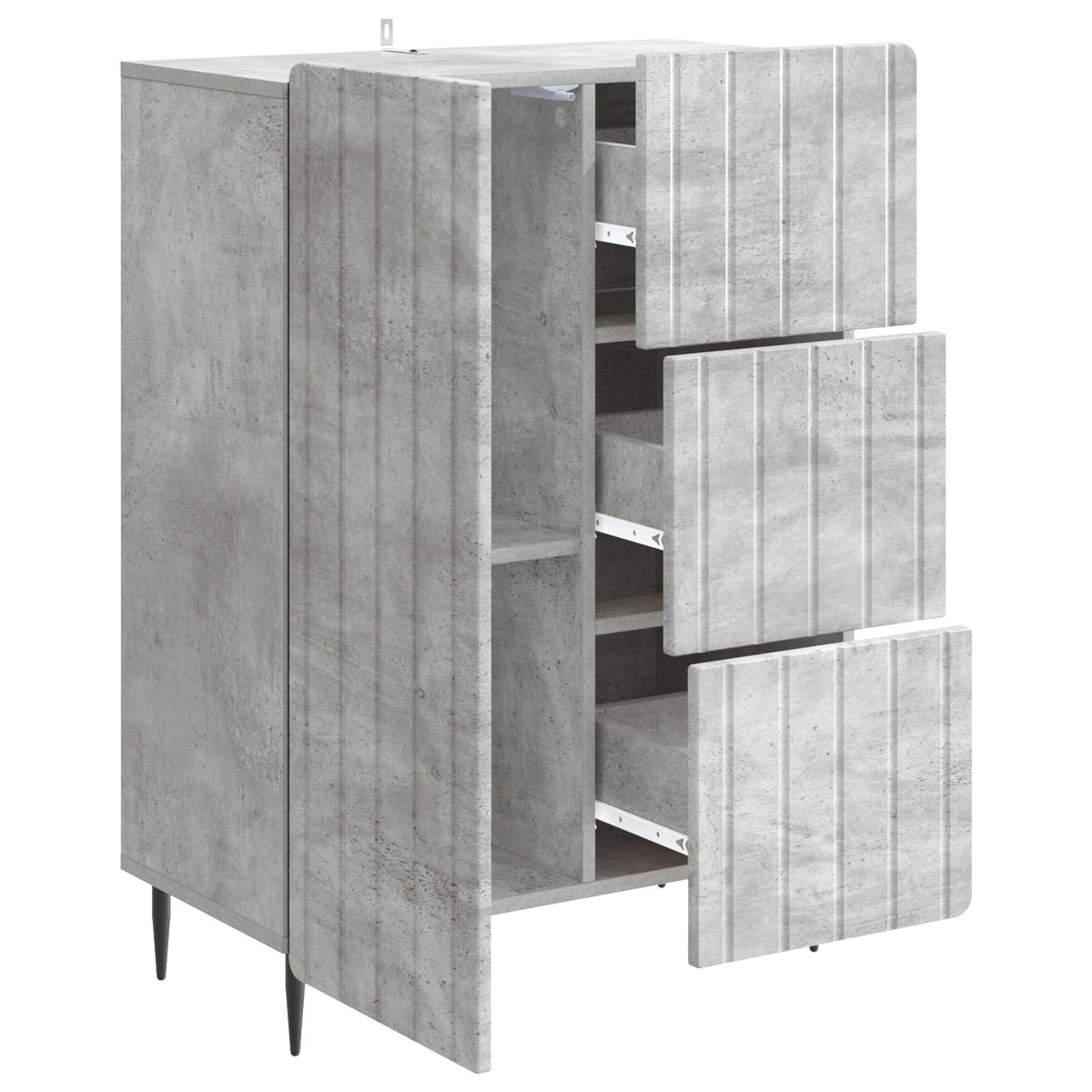 Kreveta Betonska siva 66 x 34,5 x 91,5 cm Konstruirano drvo