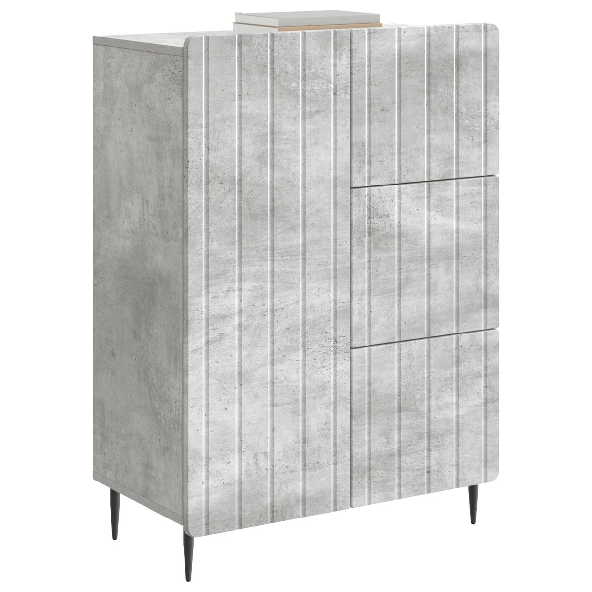 Kreveta Betonska siva 66 x 34,5 x 91,5 cm Konstruirano drvo