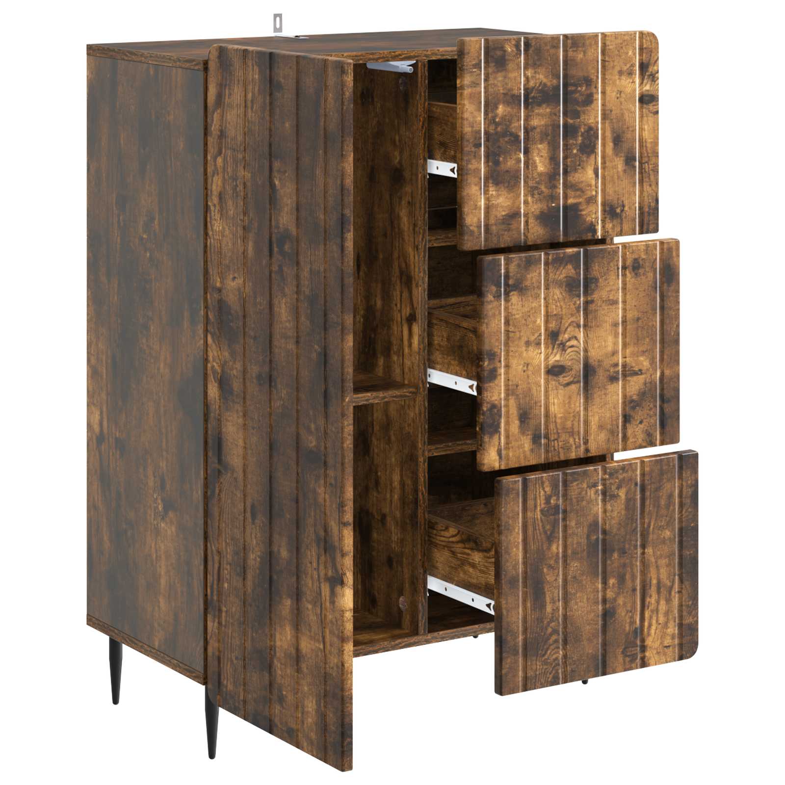 Kreveta Dimljeni hrast 66 x 34,5 x 91,5 cm Konstruirano drvo