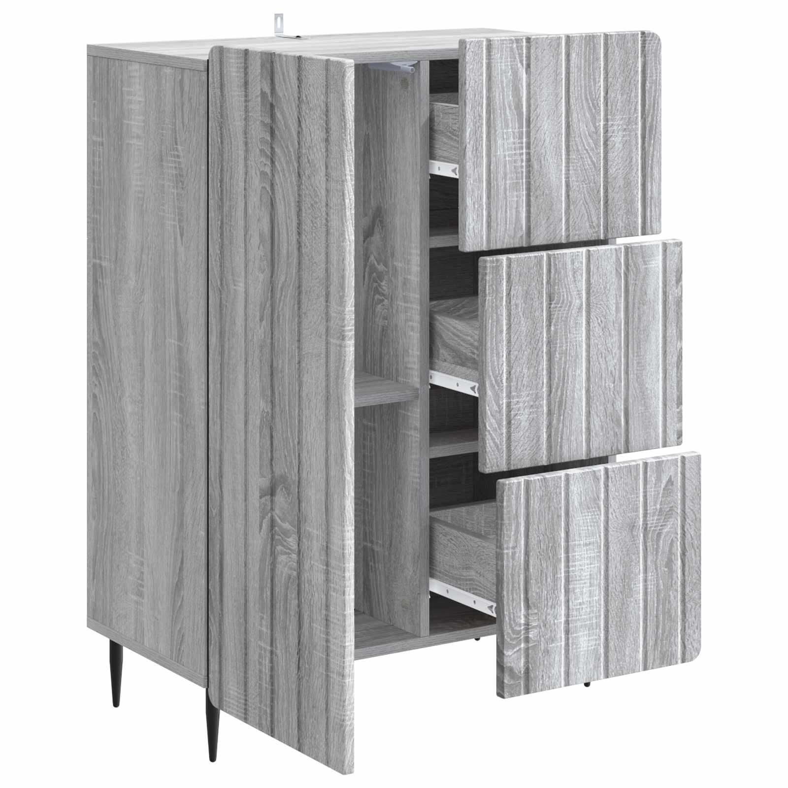 Kreveta Siva sonoma 66 x 34,5 x 91,5 cm Konstruirano drvo