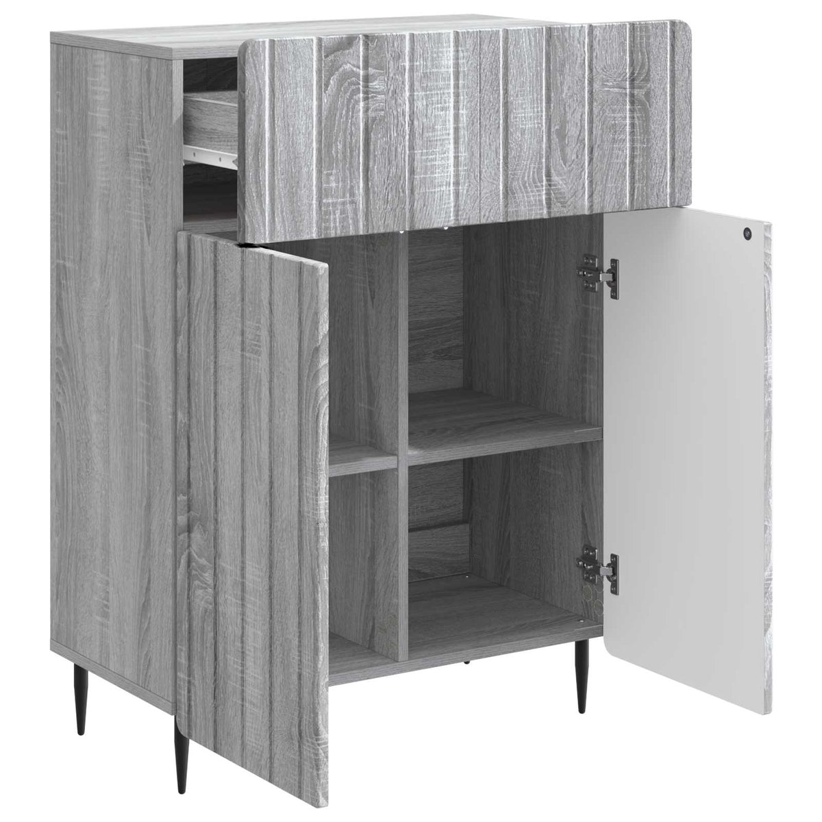 Kreveta Siva sonoma 66 x 34,5 x 92 cm Konstruirano drvo